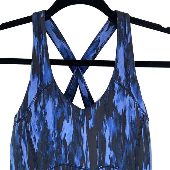 Lululemon Kanto Catch Me Tank Top Blue/Black Size 6 - Picture 4 of 9